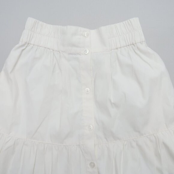 Brochu Walker Havana Tiered Boho Midi Skirt White Size XS - Picture 6 of 15